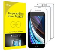 JETech Film de Protection d'Écran pour iPhone SE 3/2 (modèle 2022/2020) 4,7" en Verre Trempé, Lot de 3