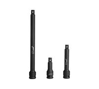 Jetech Jeu de Barres d'Extension pour Douilles à Choc 1/2'', 3 Pièces 3'', 5'', 10'' (76.2mm, 127mm, 254mm), Acier Chrome-Molybdène Forgé à Froid et Traité Thermiquement
