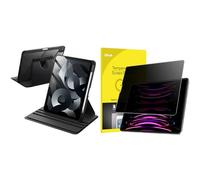 JETech pour iPad Air 5/4 (2022/2020 5ème/4ème 10,9 Pouces) Coque Rotative et Protection D'écran Anti-Espion Groupe