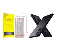 JETech pour Samsung Galaxy S25 Edge Protection D'écran et Coque Fine Mat Groupe