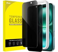 JETech Protection D'écran Anti-Espion pour iPhone 16 Plus 6,7 Pouces, Film en Verre Trempé avec Outil d'Installation Facile, Lot de 2