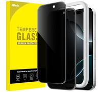 JETech Protection D'écran Anti-Espion pour iPhone 16 Pro 6,3 Pouces, Film en Verre Trempé avec Outil d'Installation Facile, Lot de 2