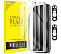 JETech Protection D'écran pour Google Pixel 10 Pro avec Protecteur d'Objectif Caméra, Compatible avec le Déverrouillage par Empreinte Digitale, Film en Verre Trempé, HD Clair, Lot de 2 Chacun