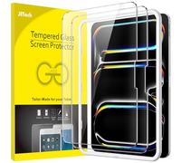 JETech Protection D'écran pour iPad Pro 11 Pouces M5/M4 (2025/2024) avec Outil d'Installation Facile, Film en Verre Trempé, HD Transparent, Lot de 2
