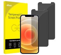 JETech Protection d'Écran pour iPhone 12/12 Pro 6,1 Pouces, Film de Protection en Verre Trempé, Anti-Espion, Lot de 2