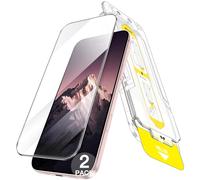 JETech Protection D'écran pour iPhone 15 6,1 Pouces, Installation Ultra Facile en 10 Secondes, Film en Verre Trempé Sans Bulles, Compatible Coque, Transparent HD, Lot de 2