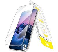 JETech Protection D'écran pour iPhone 16 6,1 Pouces, Installation Ultra Facile en 10 Secondes, Film en Verre Trempé Sans Bulles, Compatible avec les Coques, Transparent HD, Lot de 2
