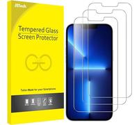 JETech Protection D'écran pour iPhone 16e 2025, iPhone 13/13 Pro 6,1 Pouces, Film en Verre Trempé, Lot de 3