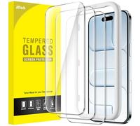 JETech Protection D'écran pour iPhone 17 Air, Film en Verre Trempé avec Outil d'Installation Facile, Dureté 9H, Compatible avec les Coques, Lot de 3
