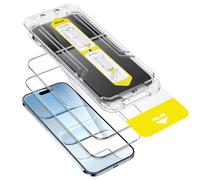 JETech Protection D'écran pour iPhone 17 Air, Installation Ultra Facile en 10 Secondes, Film en Verre Trempé Anti-Empreintes Digitales, Compatible Coque, HD Clair, Lot de 2