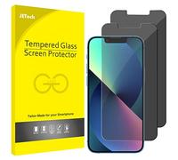 JETech Protection D'écran pour iPhone 16e 2025, iPhone 13/13 Pro 6,1 Pouces, Film en Verre Trempé, Anti-Espion, Lot de 2