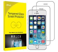 JETech Protection d'Écran pour iPhone SE 2016 (1ère Génération), iPhone 5s, iPhone 5c et iPhone 5, Film en Verre Trempé, Lot de 2
