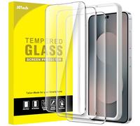 JETech Protection D'écran pour Samsung Galaxy S25 FE, Film en Verre Trempé 9H avec Outil d'Installation Facile, Compatible Empreinte Digitale ID, HD Transparent, Lot de 3