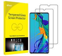 JETech Protection Écran pour Huawei P30, Film de Protection en Verre Trempé, Lot de 2