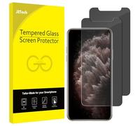 JETech Protection Écran pour iPhone 11 Pro, iPhone XS/X 5,8 Pouces, Film en Verre Trempé, Anti-Espion, Lot de 2