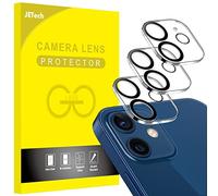 JETech Protection Objectif Caméra Arrière pour iPhone 12 6,1 Pouces, Film en Verre Trempé 9H, Ultra HD, Anti-Rayures, Lot de 3