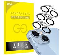 JETech Protection Objectif Caméra Arrière pour iPhone 14 6,1 Pouces et iPhone 14 Plus 6,7 Pouces, Film en Verre Trempé 9H, Anti-Rayures, Ultra HD, Lot de 3