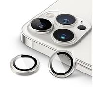 JETech Protection Objectif Caméra pour iPhone 14 Pro 6,1 Pouces et iPhone 14 Pro Max 6,7 Pouces, Couverture Anneau Individuel en Métal en Verre Trempé 9H, HD Transparent, 1 Série (Argent)