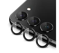 JETech Protection Objectif Caméra pour Samsung Galaxy S23 5G 6,1" / S23 Plus 5G 6,6", Couvercle d'Anneau Individuel en Métal en HD Verre Trempé 9H, Outil d'Installation Facile, 1 Série (Noir)