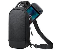 JETech Sac Bandoulière Sling pour Nintendo Switch 2 (2025) 7,9 Pouces, Étui Housse pour Carte Jeu 8 Emplacements, Pochette Rangement Voyage Portable avec Fermeture Éclair Sécurisée Étanche (Noir)