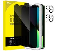 JETech Verre Trempé Anti-Espion pour iPhone 13 mini 5,4 Pouces avec Protection Objectif Caméra Arrière, Film Protection Écran, Outil d'Installation, 2 Pièces Chacun