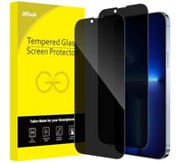 JETech Protection d'Écran Anti-Espion à Couverture Complète pour iPhone 13 Pro Max 6,7 Pouces, Film en Verre Trempé, Compatible Coque, Lot de 2