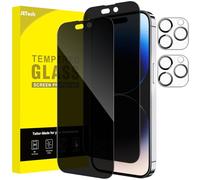 JETech Verre Trempé Anti-Espion pour iPhone 14 Pro Max 6,7 Pouces avec Protecteur Objectif Caméra Arrière, Couverture Complète, Film Protection Écran, 2 Pièces Chacun