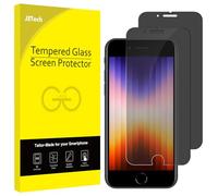 JETech Verre Trempé Anti-Espion pour iPhone SE 3 (4,7 Pouces, Modèle 2022, 3ème Génération),Film Protection Écran, Compatible avec La Coque, Lot de 2