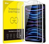 JETech Verre Trempé pour iPad Pro 12,9 Pouces (Modèle 2022/2021/2020/2018, 6ème/5ème/4ème/3ème Génération) avec Outil d'Installation Facile, Film en Protection Écran, HD Clair, Lot de 2