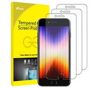 JETech Verre Trempé pour iPhone SE 3 (2022 3e Génération) 4,7 Pouces, Film Protection Écran, Lot de 3