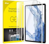 JETech Verre Trempé pour Samsung Galaxy Tab S8 Plus 2022 / S7 FE 2021 / S7 Plus 2020 12,4 Pouces avec Outil d'Installation Facile, Film en Protection Écran, HD Clair, Lot de 2