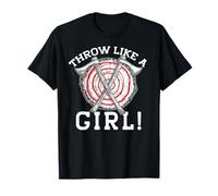 Jeter comme Une Fille ! Axe Throwing Woman Meme T-Shirt