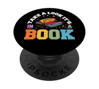 Jetez un coup d'œil à son livre - Lecteurs de rats de bibliothèque amateurs de lecture PopSockets PopGrip Adhésif