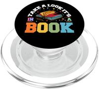 Jetez un coup d'œil à son livre - Lecteurs de rats de bibliothèque amateurs de lecture PopSockets PopGrip pour MagSafe