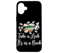Jetez un œil à la lecture florale de It's In A Book Lover Coque pour iPhone 16 Plus