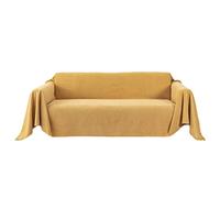 Jetez Une Couverture, des Lancers légers de Grande Taille Doux Confortables pour Le canapé canapé-lit Chaise Couchage Coucher Le Salon de la Chambre à Coucher (Jaune, 180x340 cm)