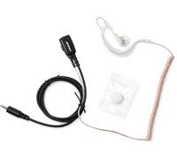 Jetfon BR-1723 E/TC Micro-Oreillette Tube Acoustique Kenwood PKT-23 | pro discrète type bodyguard à tube acoustique transparent et bouton PTT pour Kenwood PKT-23.