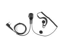 Micro-oreillette ergonomique Kenwood 2 pins avec crochet Kit mains-libres pour talkies-walkies