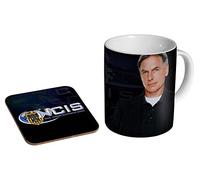 Jethro Gibbs NCIS Tasse à café en céramique + sous-verre Coffret cadeau