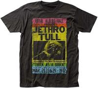Jethro Tull Royal Albert Hall T-Shirt Graphic Tee Printed Shirt Short Sleeve Black Manches Courtes(XX-Large)