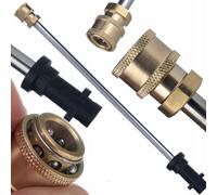 JetLine Lance droite 58 cm - Raccord rapide 1/4" | Baïonnette K Kärcher | Rallonge pour T-Racer & Accessoires | Pour K2-K7 | Acier inoxydable & laiton