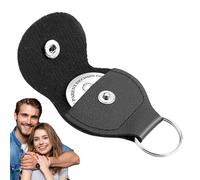 Jeton de décision parentale en acier inoxydable - Porte-clés en cuir humoristique pour jeunes parents | Jeton de décision parentale double face avec porte-clés en cuir, cadeau humoristique pour les no