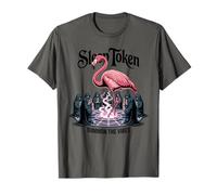 Jeton de Sommeil rituel d'invocation de Flamant Rose Mystique surréaliste T-Shirt