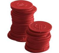 Hendi – Jetons Bar up – 100 pièces – ABS – Rouge