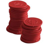 Jetons - 100 pièces Bar up - Hendi - Rouge - l- L1- P- h- ABS