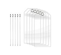 Jetons de bagages verticaux imperméables Identificateurs de croisière en PVC transparent Rupture sur le plan Addons de voyage recyclables pour les touristes Étiquette de bagage en PVC transparent