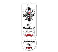 Jetons de Caddie Personnalisable en plexi. Idée Cadeau Fin d'année pour Barber Shop. Lot de 70 jetons Caddie pour Porte-clés. Plexi 2mm, 7,5X2,3cm