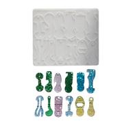 Jetons de chariot de courses en silicone robuste - Design détaillé - Castes en résine - Fournitures d'artisanat pour les amateurs de chariot de courses