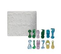 Jetons de chariot de courses en silicone transparent pour porte-clés en résine, artisanat, décoration détaillée, accessoires, fournitures de chariot de courses en silicone