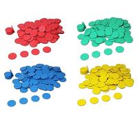 Jetons de Jeu Rouges (100 pièces) en RE-Plastic® | Jetons de comptage Marker Tokens ø 25 mm